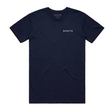 Load image into Gallery viewer, North Mag Film Star Logo Tee - Navy/White
