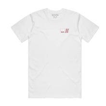 Load image into Gallery viewer, North Mag N Logo Tee - White/Crimson