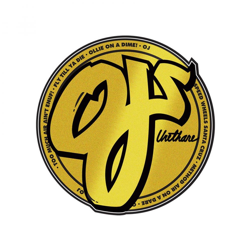 OJ Gold Logo Sticker - 3