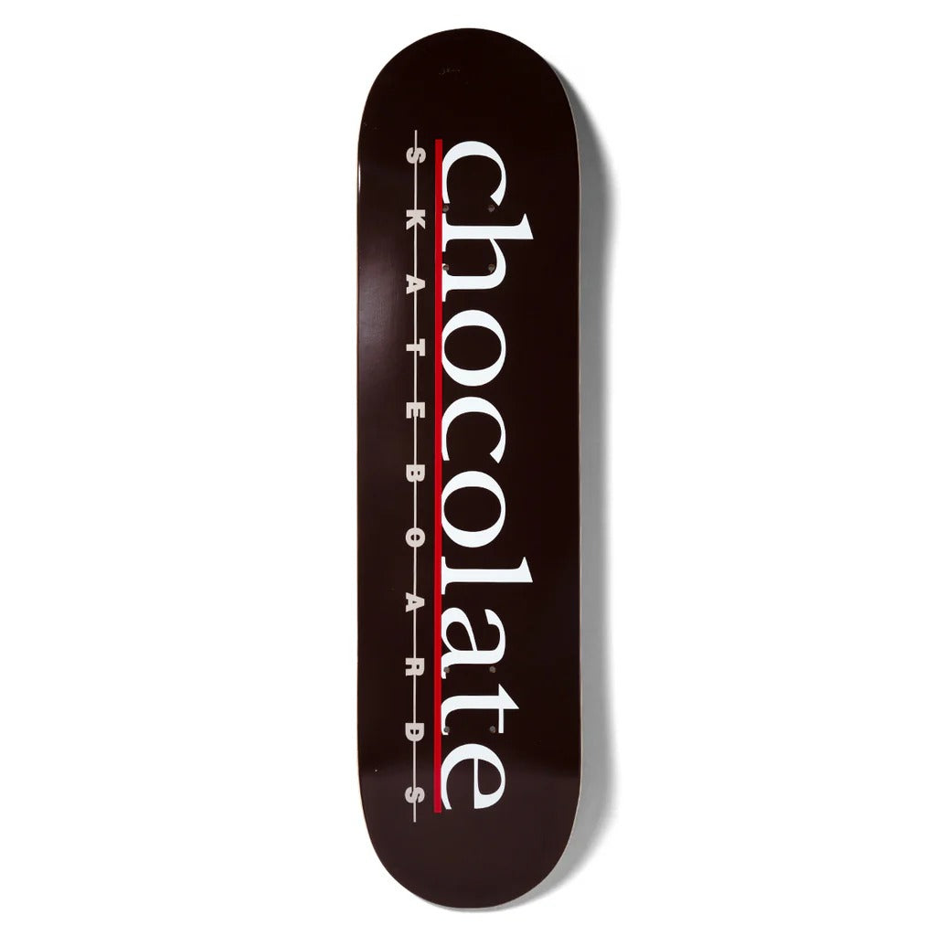 Chocolate Capps Bar Logo Deck 8.5" Seed