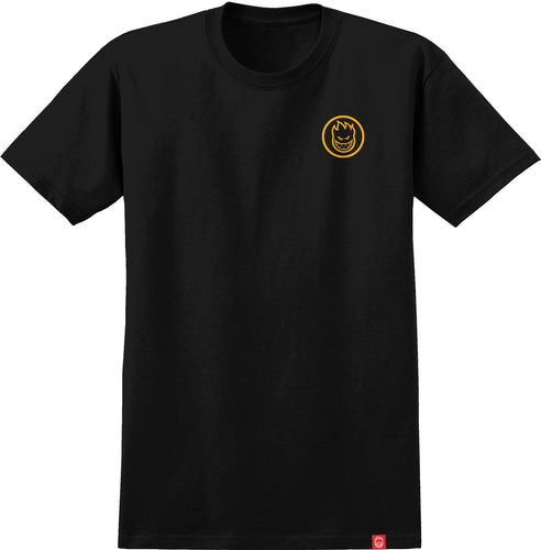 Spitfire Classic Swirled Tee - Black/Burnt Orange