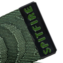 Load image into Gallery viewer, Spitfire Bighead Cut Out Crescent Jacquard Belt - Olive/Black