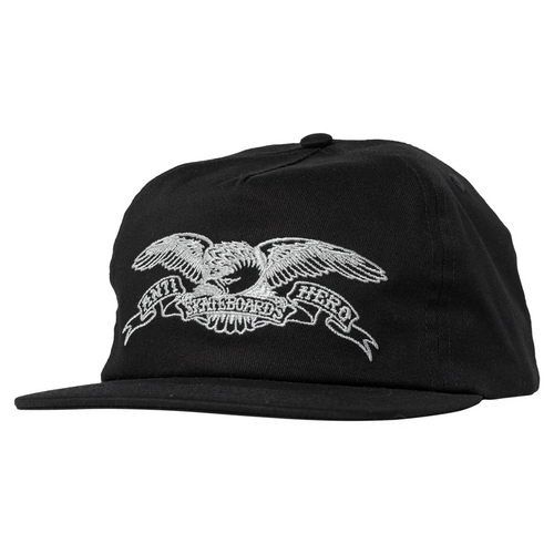 Antihero Basic Eagle Snapback Cap - Black/Grey