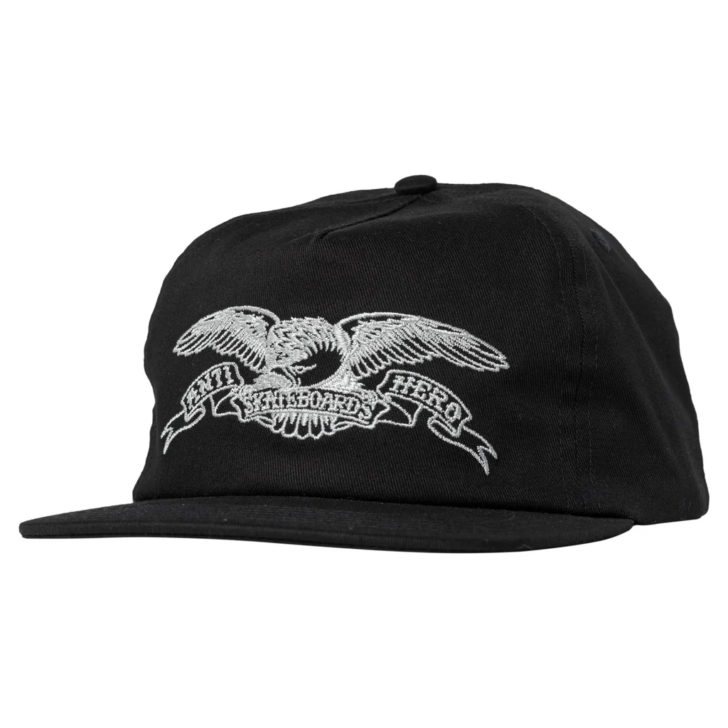 Antihero Basic Eagle Snapback Cap - Black/Grey