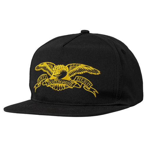 Antihero Basic Eagle Snapback Cap - Black