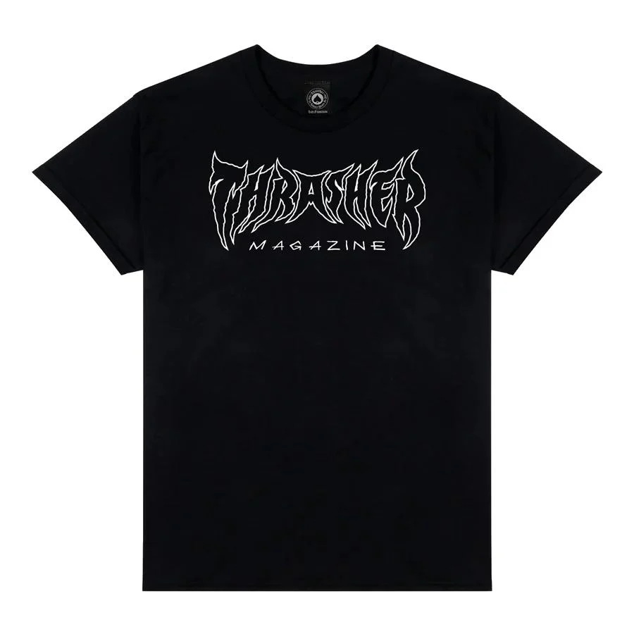 Thrasher Metal Tee - Black