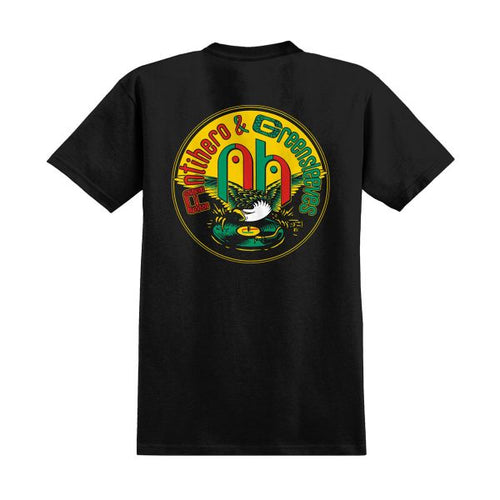 Antihero Greensleeves Tee - Black (Pigment Dyed)