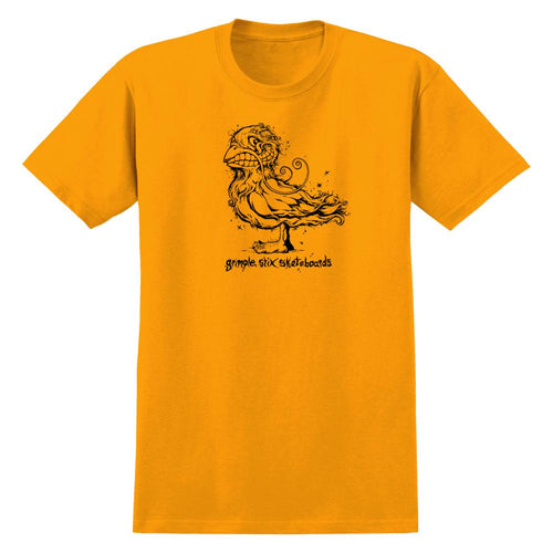 Antihero Grimple Pigeon Tee - Gold