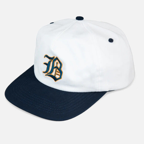 Baker Big B Snapback Cap - White/Navy
