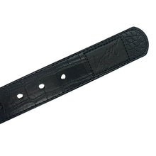 Load image into Gallery viewer, Loosey Croc Skin Belt - Black