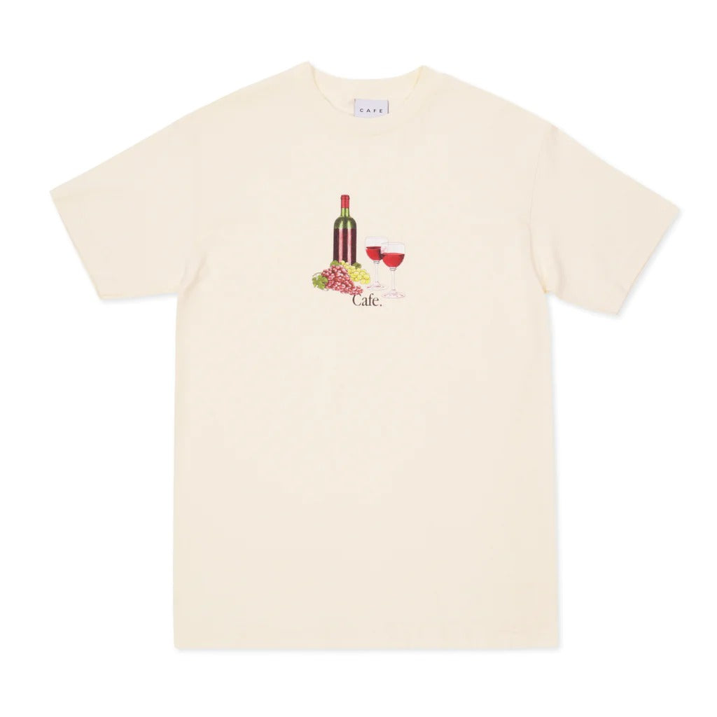 Skateboard Cafe Vino Tee - Cream