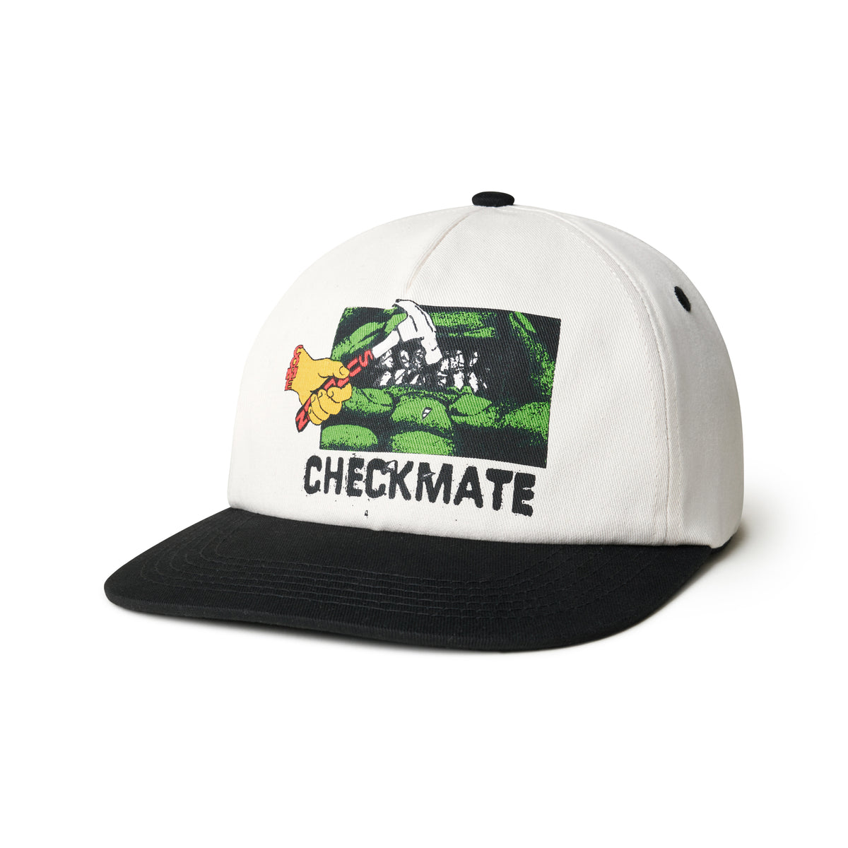 Come Sundown Checkmate Cap - Off White/Black - Seed Skateshop