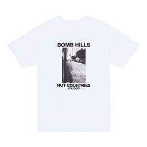 GX1000 Bomb Hills Not Countries Tee - White