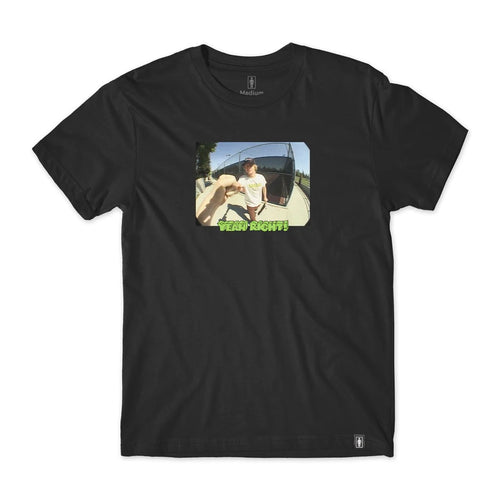 Girl Yeah Right Owen Wilson Photo Tee - Black
