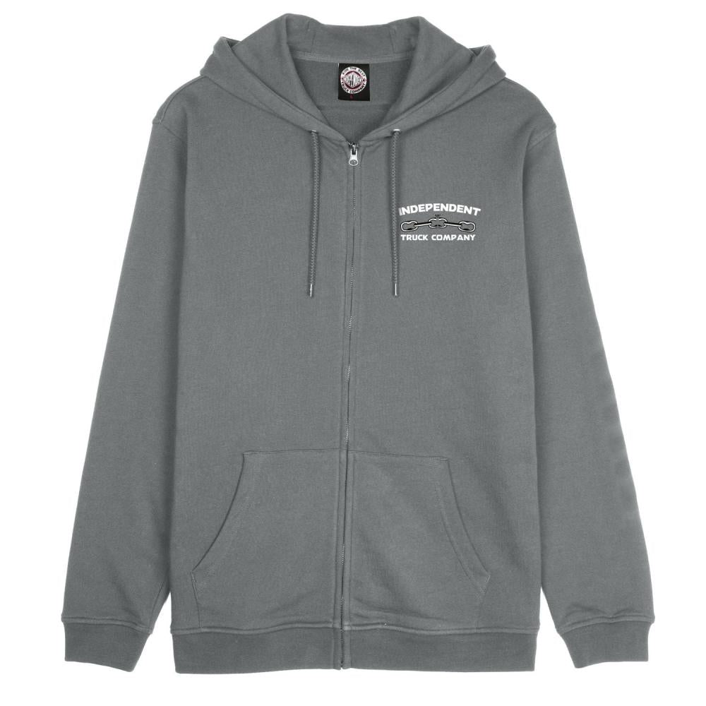 Independent Anytime Anywhere Chain Zip Hoodie - Charcoal