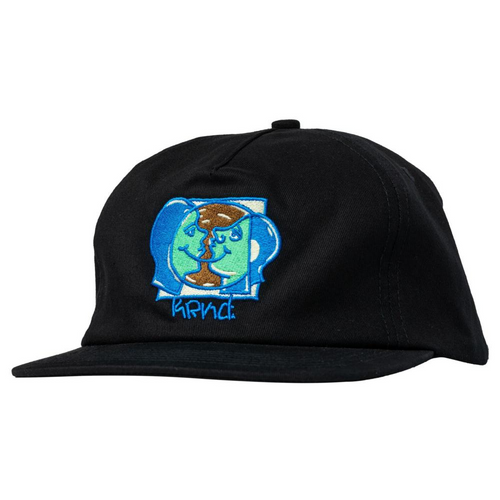 Krooked MoonSmiley Snapback Cap - Black