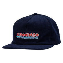 Load image into Gallery viewer, Krooked Skateboardin Snapback Cap - Navy