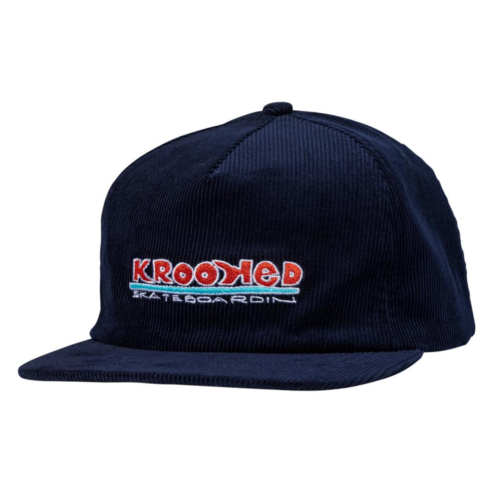 Krooked Skateboardin Snapback Cap - Navy