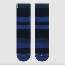 Load image into Gallery viewer, Merge4 Spidey Midnight Stripe Low Crew Bamboo Socks - Navy