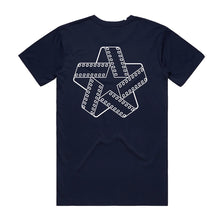 Load image into Gallery viewer, North Mag Film Star Logo Tee - Navy/White