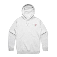 Load image into Gallery viewer, North Mag N Logo Hoodie - Ash/Crimson