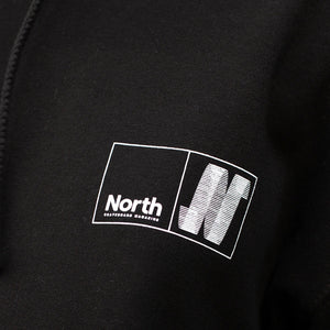 North Mag N Logo Hoodie - Black/White