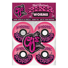 Load image into Gallery viewer, OJ Pink Worms Super Juice 78a Wheels - 60mm