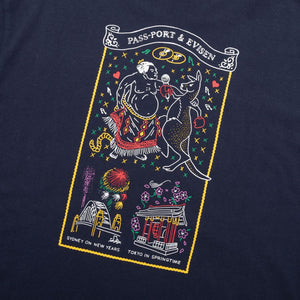 Pass~Port x Evisen Karaoke Tee - Navy