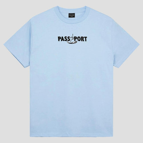 Pass~Port Featherweight Embroidered Tee - Powder Blue