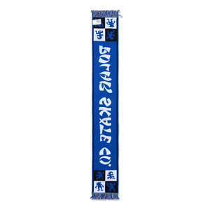 Polar Skate Co Football Scarf Checkers - Blue