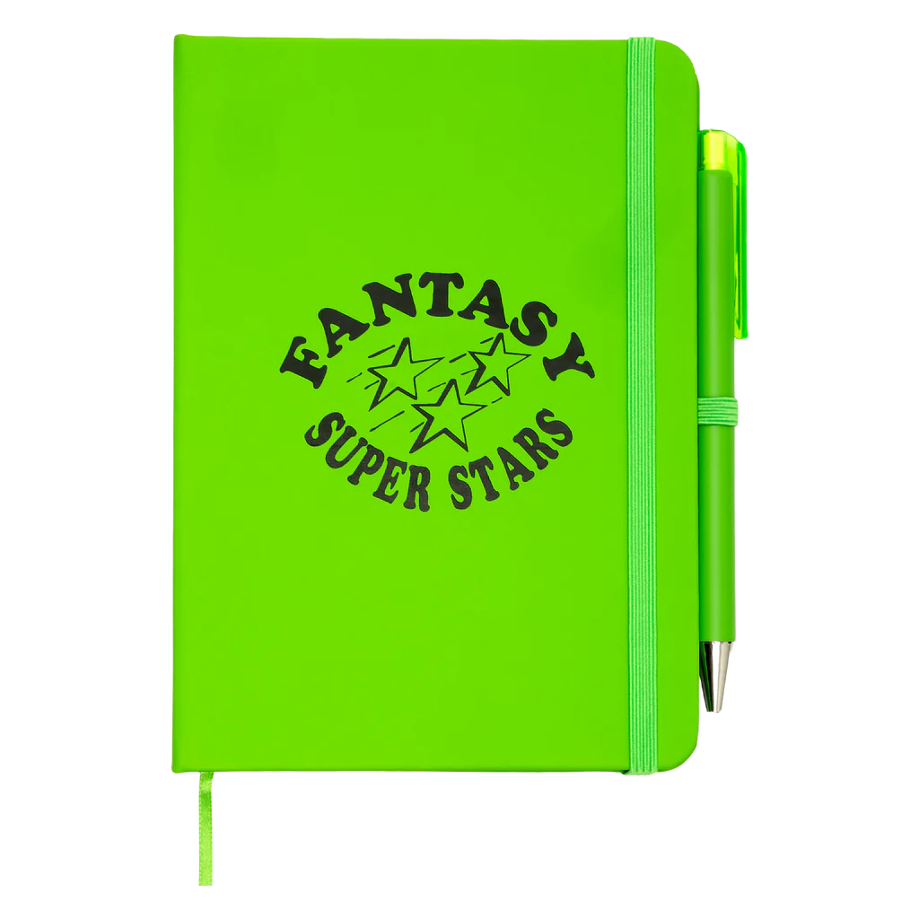 Sci-Fi Fantasy Notebook and Pen - Lime
