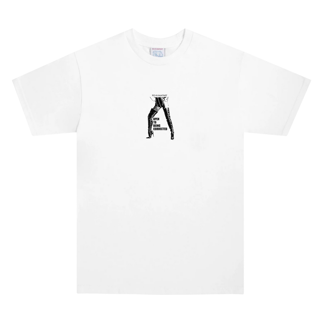 Sci-Fi Fantasy Open to Being Corrected Tee - White