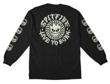 Load image into Gallery viewer, Spitfire Deathmask Classic Longsleeve w/ Glow Print - Black