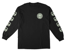 Load image into Gallery viewer, Spitfire Deathmask Classic Longsleeve w/ Glow Print - Black