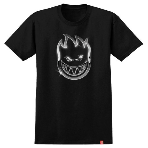 Spitfire Chrome Bighead Tee - Black