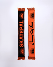 Load image into Gallery viewer, SkatePal Sun Scarf - Black/Orange