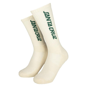 Santa Cruz Strip Socks - Chalk