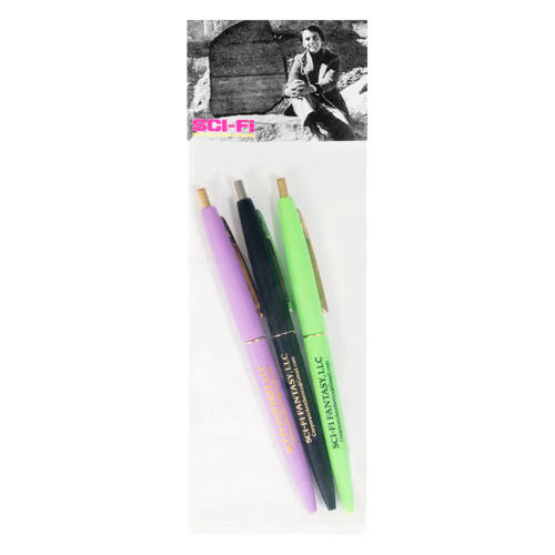 Sci-Fi Fantasy 3 Pack Click Pens - Purple/Green/Black