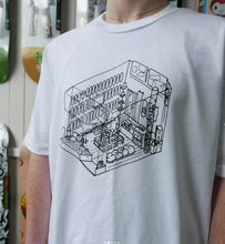 Load image into Gallery viewer, Seed Skateshop 3D Shop SSD24 Tee - White