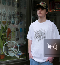 Load image into Gallery viewer, Seed Skateshop 3D Shop SSD24 Tee - White