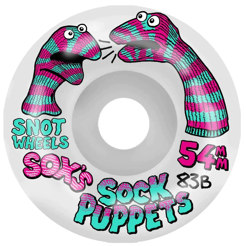 Snot Sox Sock Puppets 83b Wheels - 54mm (Glow in the Dark)
