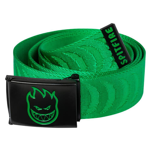 Spitfire Bighead Crescent Jacquard Belt - Black/Green