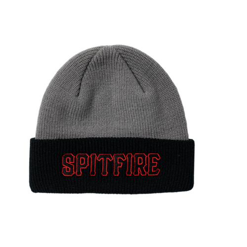 Spitfire Spitball Cuff Beanie - Charcoal/Black