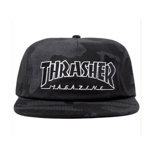 Thrasher Outlined Snapback Cap - Camo