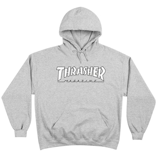 Thrasher Outlined Hoody - Grey