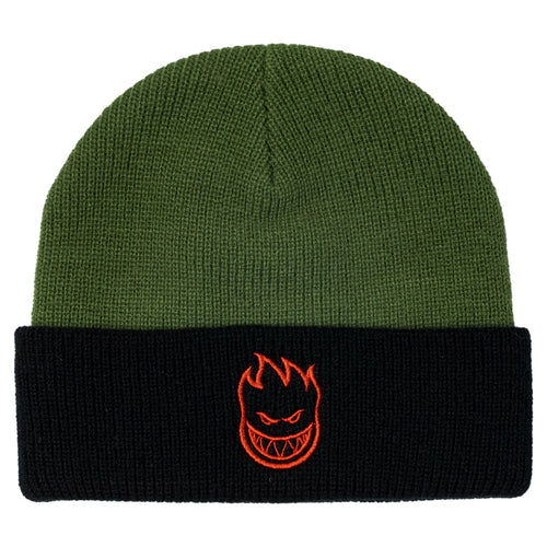 Spitfire Bighead Cuff Beanie - Olive/Black