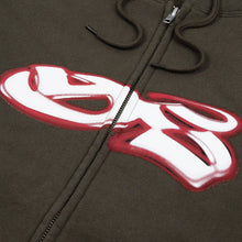 Load image into Gallery viewer, Yardsale Spray Zip Hoodie - Brown