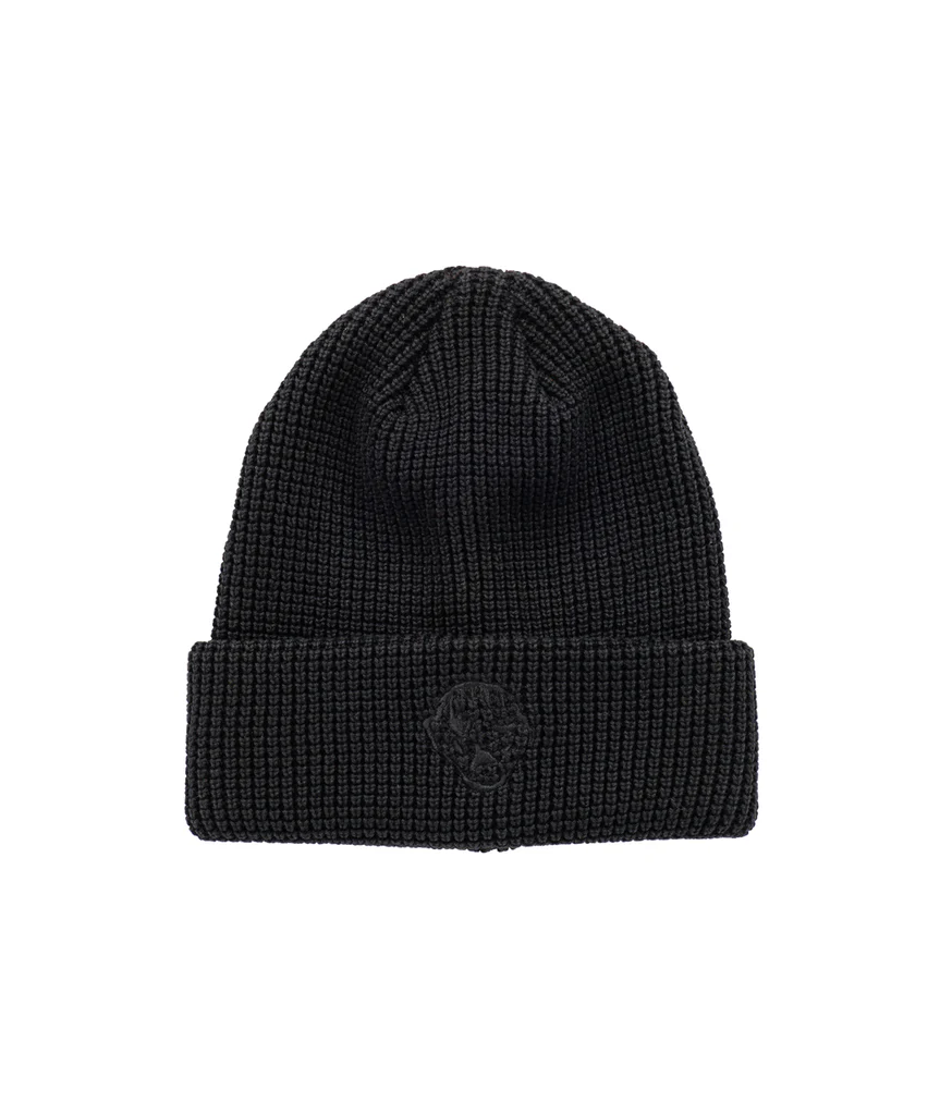 Dancer Waffle Knit Beanie - Black