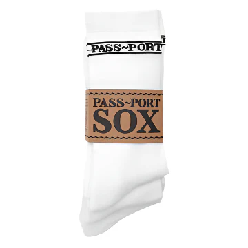 Pass~Port Hi Sox 3 Pack - White