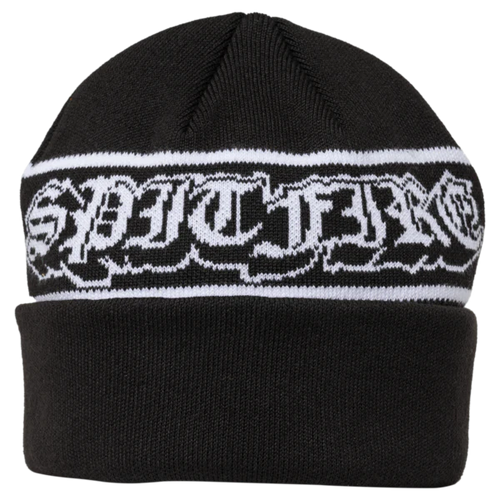 Spitfire Old E Drop Cuff Beanie - Black/White